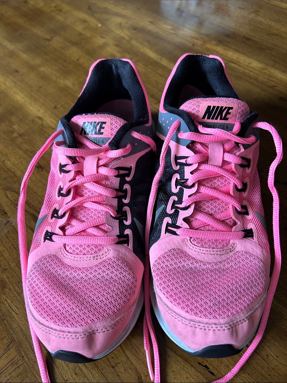 Nike Women’s Hot Pink and Black Mesh Running Sneakers